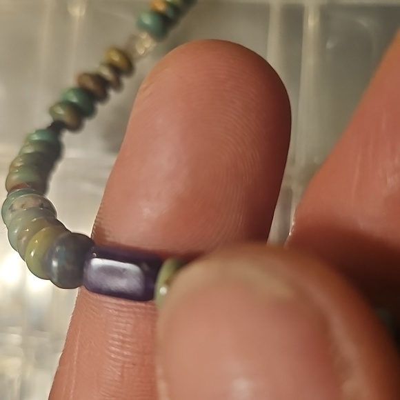 Carolyn Pollack Multicolor Turquoise  Beaded Necklace 18inch/36inch end to end - Picture 12 of 17